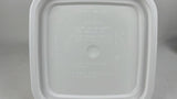 White Square Bucket Pails With/Without Lid 15L Storage Food Liquid